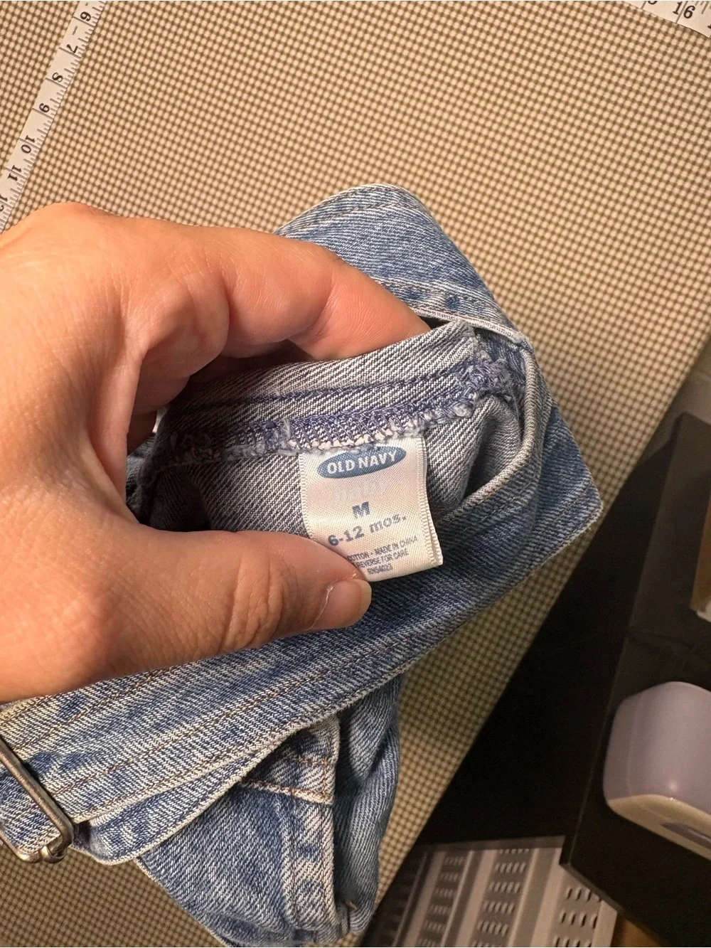 Vintage Y2K Old Navy Baby Denim Overalls Carpenter 6-12 Months
